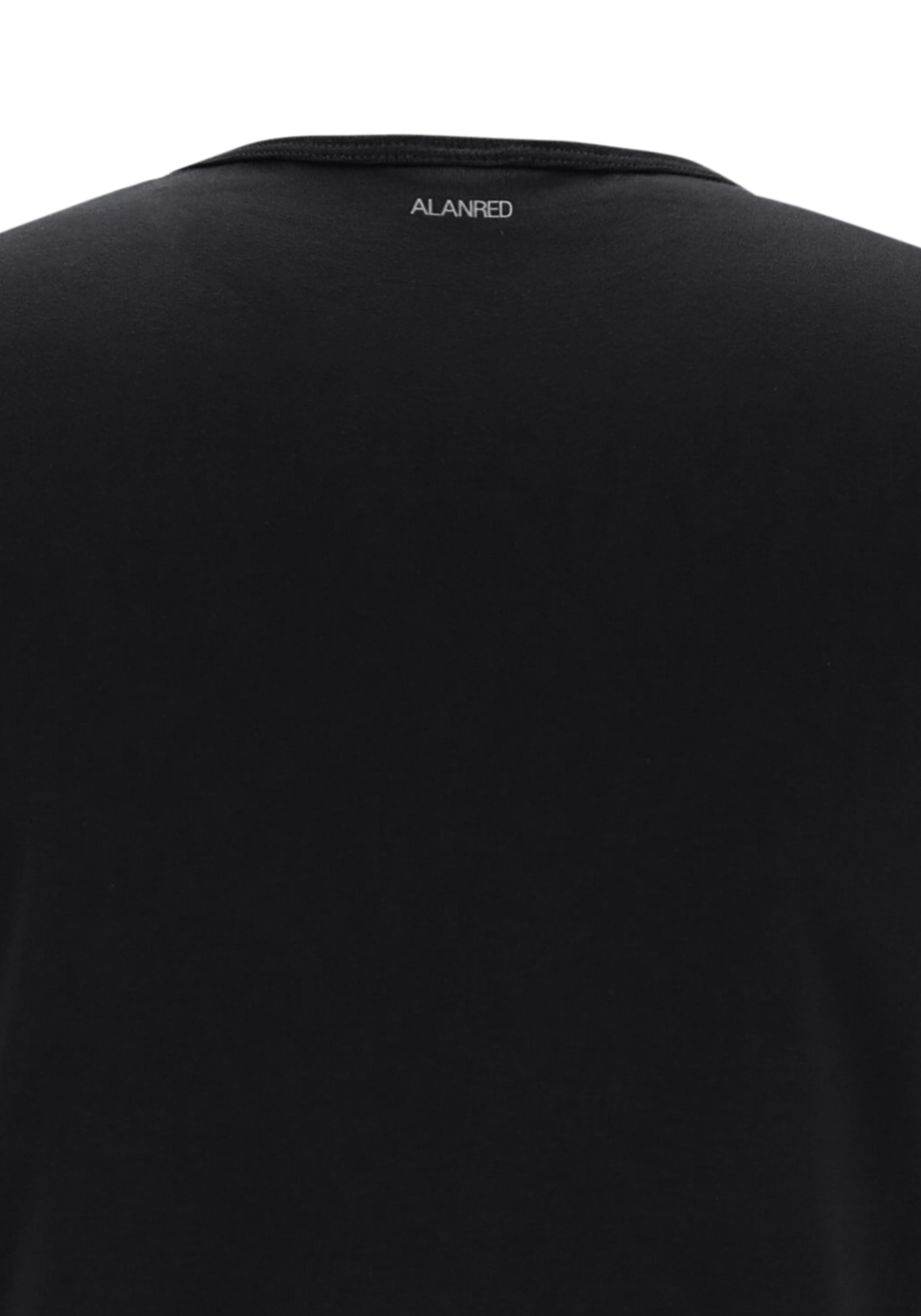 ALAN RED T-shirt Derby (2-pack), O-hals, zwart